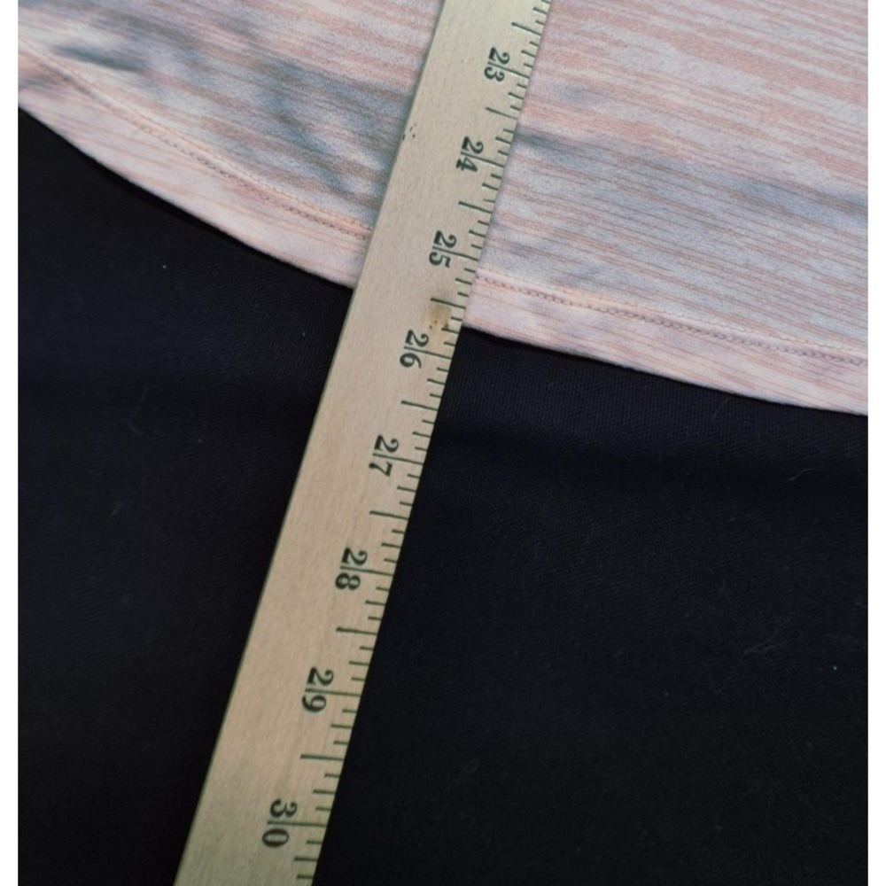 Nike women's heathered pink‎ workout athletic top v-neck black swoosh sz. XL - Picture 7 of 9